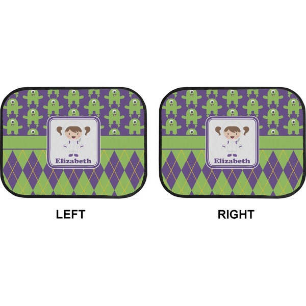 Astronaut, Aliens & Argyle Car Floor Mats (Back Seat) (Approval)