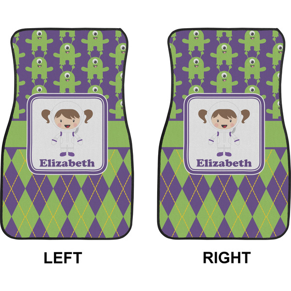 Astronaut, Aliens & Argyle Car Mat Front - Approval
