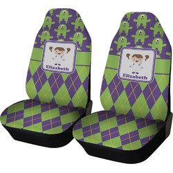 Astronaut, Aliens & Argyle Car Seat Covers (Set of Two) (Personalized)