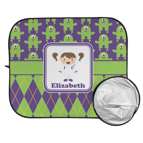 Astronaut, Aliens & Argyle Car Sun Shades - FOLDED & UNFOLDED