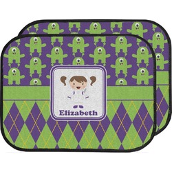 Astronaut, Aliens & Argyle Car Floor Mats (Back Seat) (Personalized)