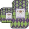Astronaut, Aliens & Argyle Car Floor Mats Set - 2 Front & 2 Back (Personalized)