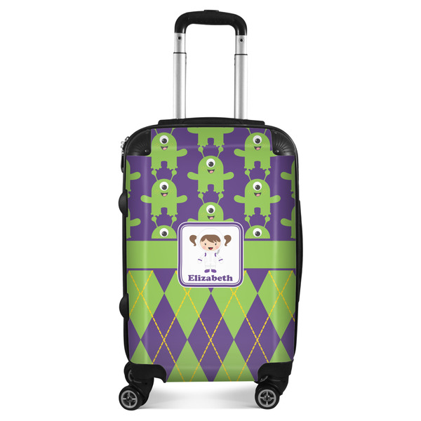 Custom Astronaut, Aliens & Argyle Suitcase (Personalized)