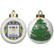 Astronaut, Aliens & Argyle Ceramic Christmas Ornament - X-Mas Tree (APPROVAL)
