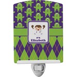Astronaut, Aliens & Argyle Ceramic Night Light (Personalized)