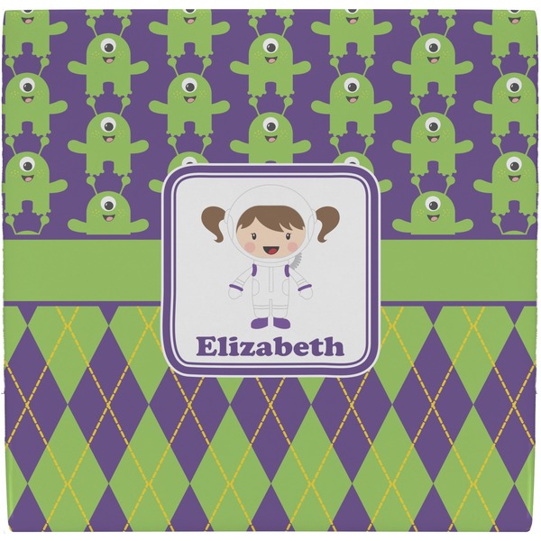 Custom Astronaut, Aliens & Argyle Ceramic Tile Hot Pad (Personalized)