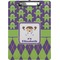 Astronaut, Aliens & Argyle Clipboard (Letter Size) (Personalized)