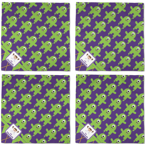 Astronaut, Aliens & Argyle Cloth Napkins - Personalized Dinner (APPROVAL) Set of 4