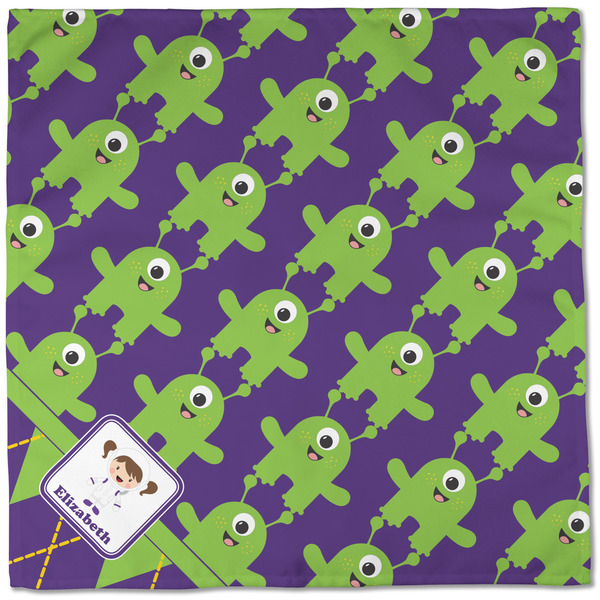 Astronaut, Aliens & Argyle Cloth Napkins - Personalized Dinner (Full Open)