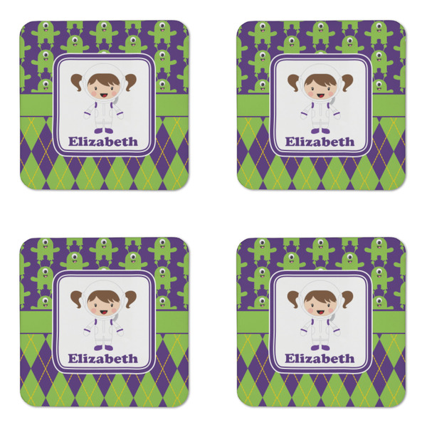 Astronaut, Aliens & Argyle Coaster Set - APPROVAL