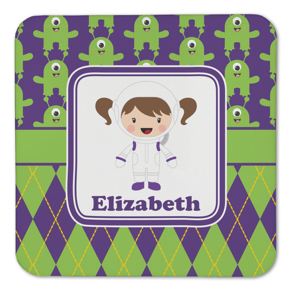 Astronaut, Aliens & Argyle Coaster Set - FRONT (one)