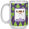 Astronaut, Aliens & Argyle 15 Oz Coffee Mug - White (Personalized)