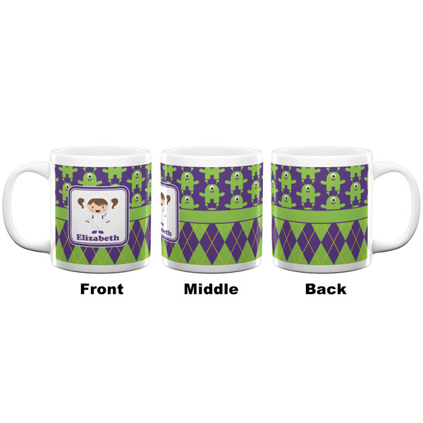 Astronaut, Aliens & Argyle Coffee Mug - 20 oz - White APPROVAL