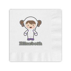 Astronaut, Aliens & Argyle Coined Cocktail Napkins (Personalized)