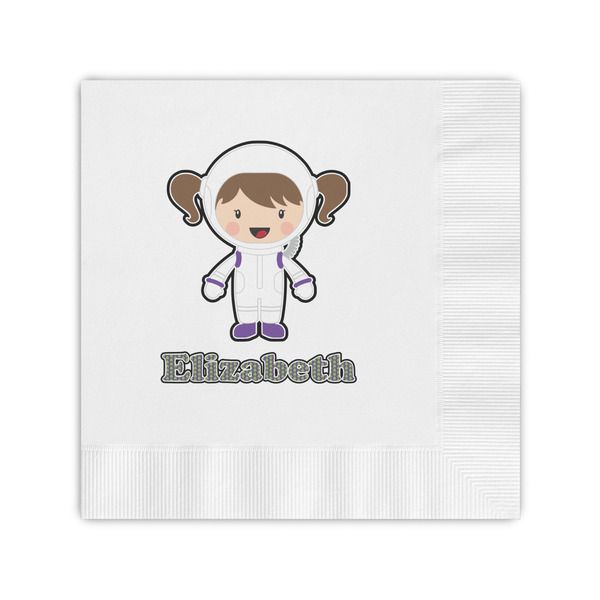 Custom Astronaut, Aliens & Argyle Coined Cocktail Napkins (Personalized)