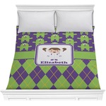 Astronaut, Aliens & Argyle Comforter - Full / Queen (Personalized)