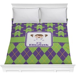Astronaut, Aliens & Argyle Comforter - Full / Queen (Personalized)