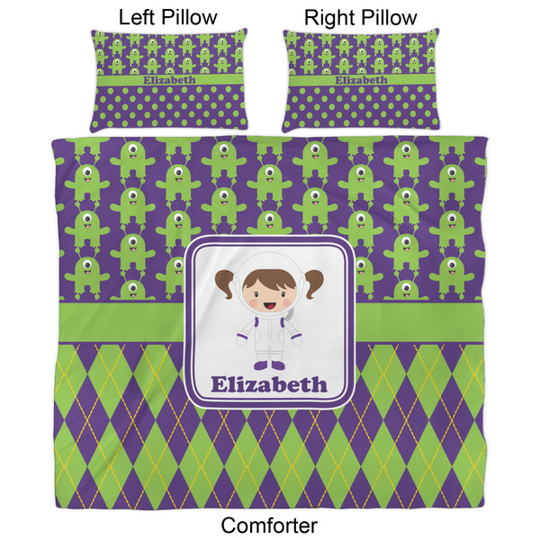 Astronaut, Aliens & Argyle Comforter Set - King - Approval