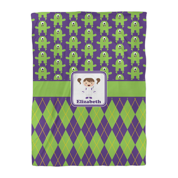 Astronaut, Aliens & Argyle Comforter - Twin XL - Front