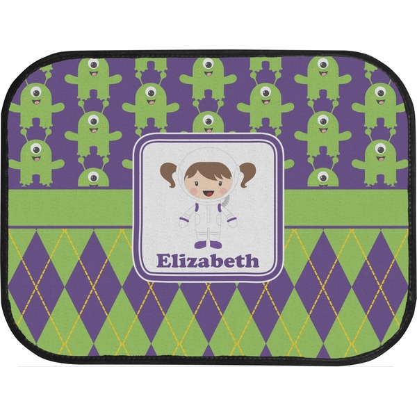 Astronaut, Aliens & Argyle Custom Car Floor Mats (Back Seat)
