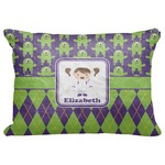 Astronaut, Aliens & Argyle Decorative Baby Pillowcase - 16"x12" (Personalized)