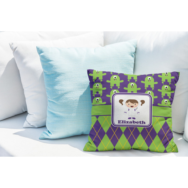 Astronaut, Aliens & Argyle Decorative Pillow Case - LIFESTYLE 2