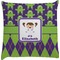 Astronaut, Aliens & Argyle Decorative Pillow Case (Personalized)