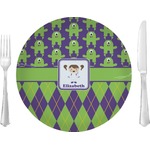 Astronaut, Aliens & Argyle 10" Glass Lunch / Dinner Plates - Single or Set (Personalized)