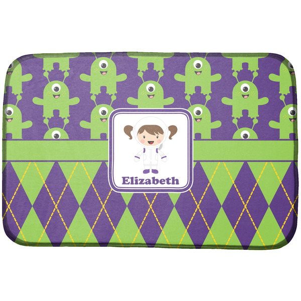 Custom Astronaut, Aliens & Argyle Dish Drying Mat (Personalized)