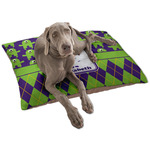 Astronaut, Aliens & Argyle Dog Bed - Large w/ Name or Text