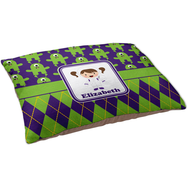 Astronaut, Aliens & Argyle Dog Bed - Large