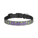 Astronaut, Aliens & Argyle Dog Collar - Large (Personalized)