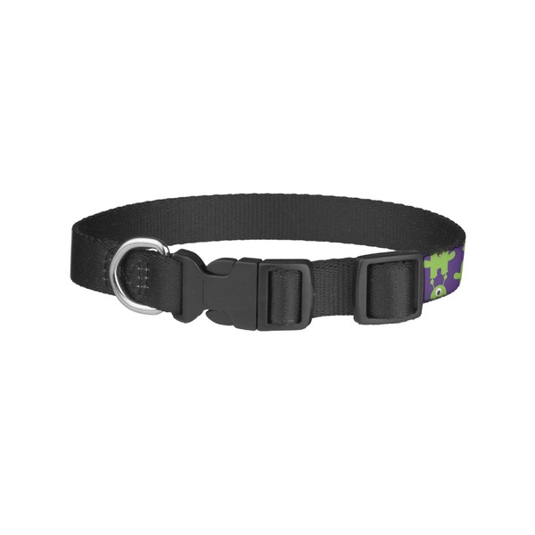 Astronaut, Aliens & Argyle Dog Collar - Small - Back