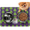 Astronaut, Aliens & Argyle Dog Food Mat - Small w/ Name or Text