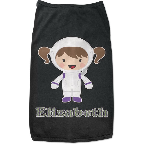 Custom Astronaut, Aliens & Argyle Black Pet Shirt - S (Personalized)