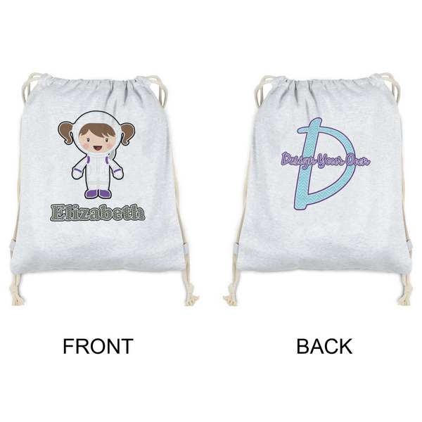 Astronaut, Aliens & Argyle Drawstring Backpacks - Sweatshirt Fleece - Double Sided - APPROVAL