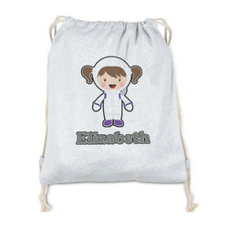 Astronaut, Aliens & Argyle Drawstring Backpack - Sweatshirt Fleece - Double Sided (Personalized)