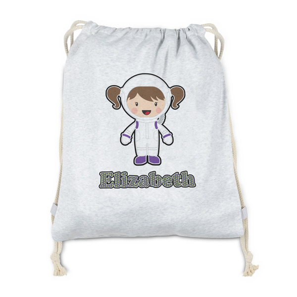 Custom Astronaut, Aliens & Argyle Drawstring Backpack - Sweatshirt Fleece (Personalized)