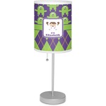 Astronaut, Aliens & Argyle Lamp with Drum Shade (Personalized)