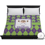 Astronaut, Aliens & Argyle Duvet Cover - King (Personalized)