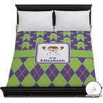 Astronaut, Aliens & Argyle Duvet Cover - Full / Queen (Personalized)
