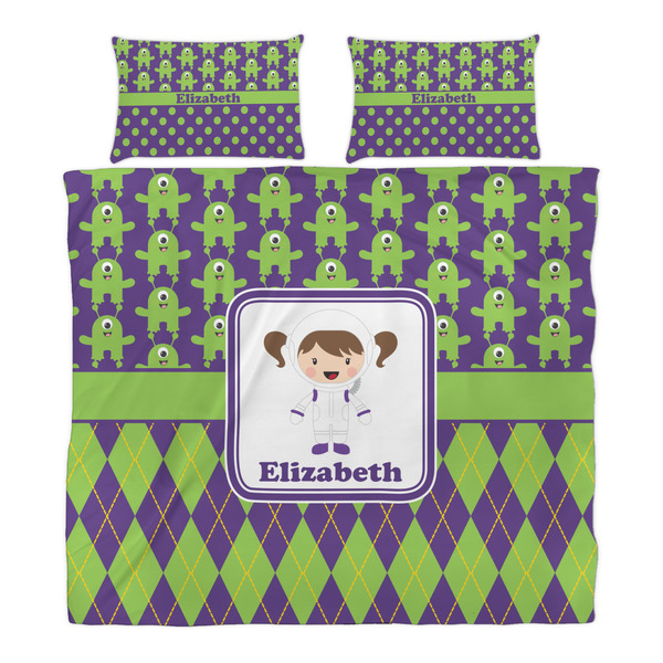 Astronaut, Aliens & Argyle Duvet Cover Set - King - Alt Approval