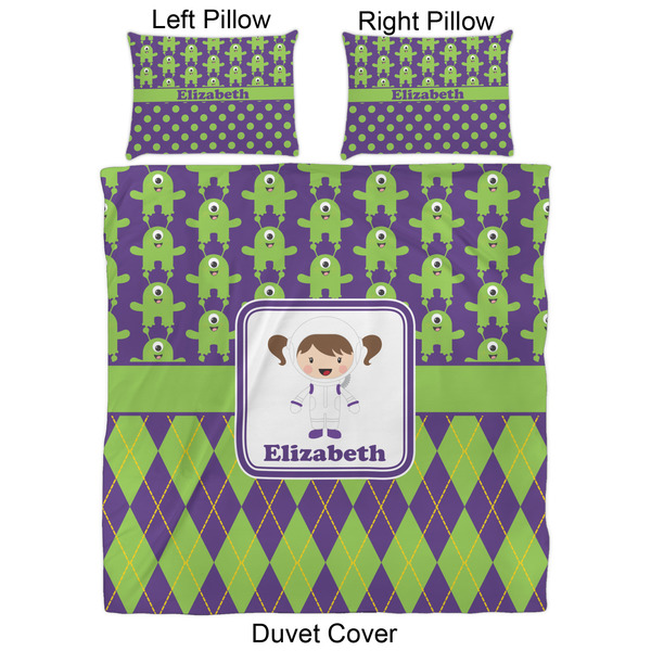 Astronaut, Aliens & Argyle Duvet Cover Set - Queen - Approval