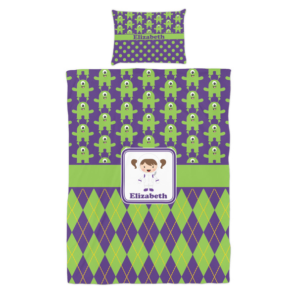Astronaut, Aliens & Argyle Duvet Cover Set - Twin - Alt Approval