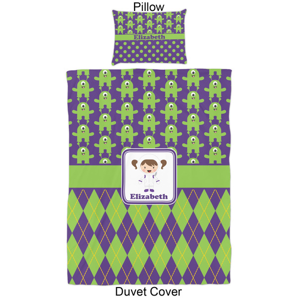 Astronaut, Aliens & Argyle Duvet Cover Set - Twin - Approval
