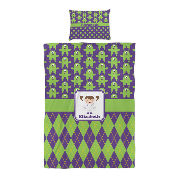 Astronaut, Aliens & Argyle Duvet Cover Set - Twin XL - Alt Approval
