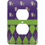 Astronaut, Aliens & Argyle Electric Outlet Plate