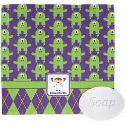 Astronaut, Aliens & Argyle Washcloth (Personalized)