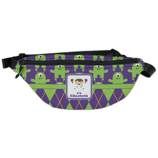Custom Astronaut, Aliens & Argyle Fanny Pack - Classic Style (Personalized)