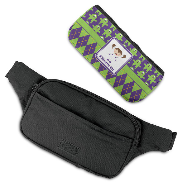 Astronaut, Aliens & Argyle Fanny Packs - FLAT (flap off)